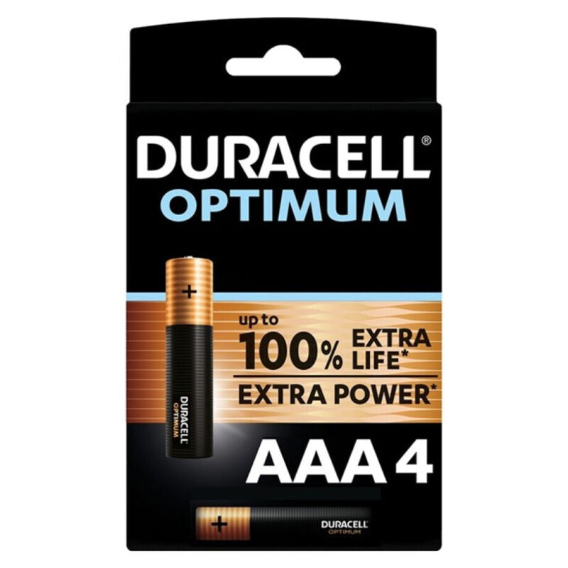 DURACELL - BATTERIA ALCALINICA OPTIMUM 200 AAA LR03 4 UNITÀ