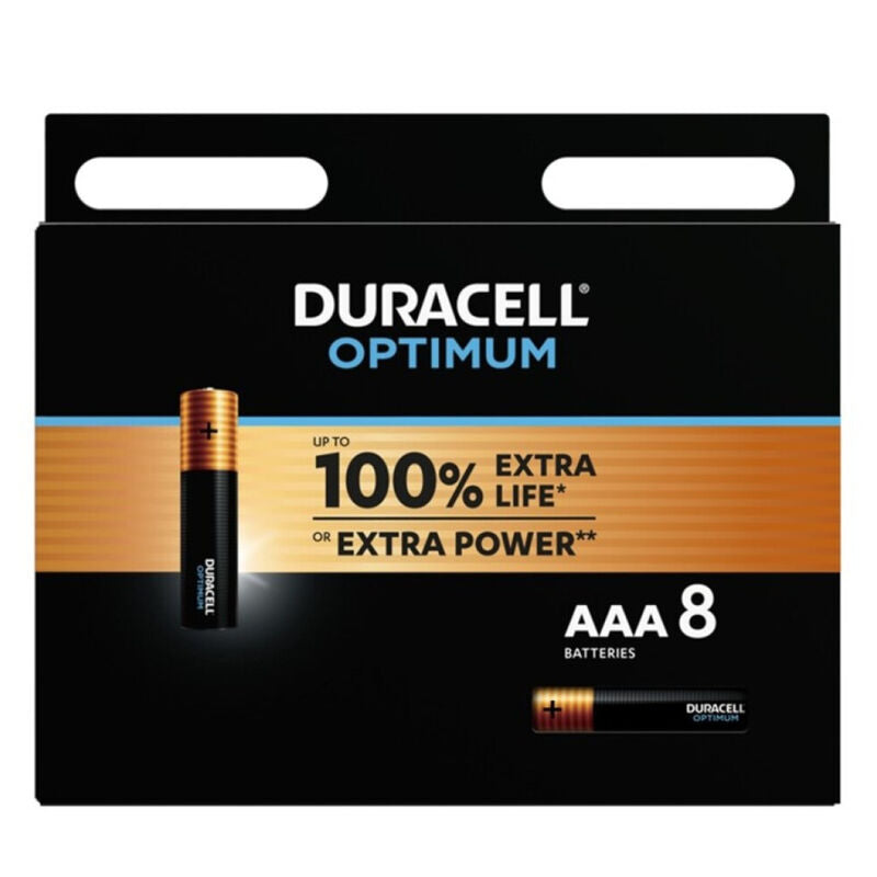 DURACELL - BATTERIA ALCALINICA OPTIMUM AAA LR03 8 UNITÀ