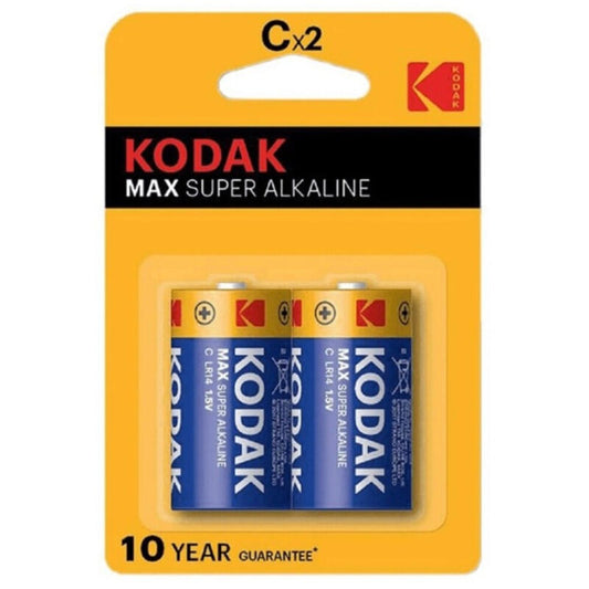 KODAK - MAX ALKALISCHE BATTERIE C LR14 2 EINHEIT