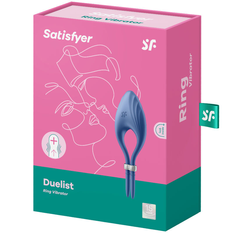 SATISFYER - VIBRATORE AD ANELLO DUELIST BLU