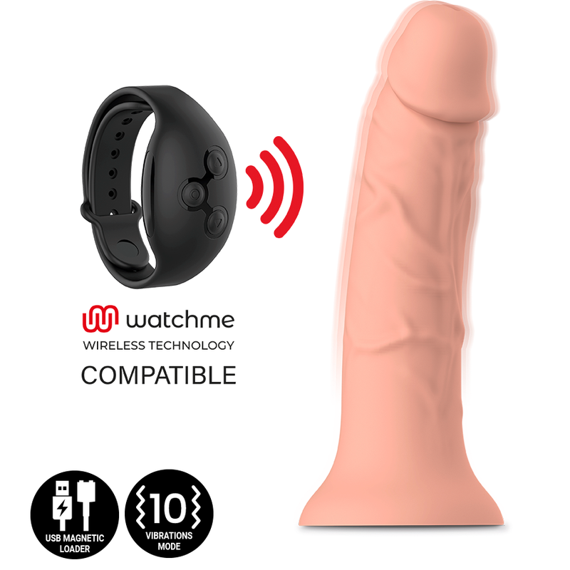 MITOLOGIA - ASHER ORIGINAL DILDO M - VIBRATORE COMPATIBILE CON TECNOLOGIA WIRELESS WATCHME