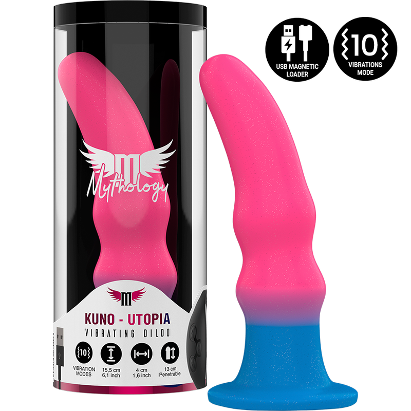 MITOLOGIA - KUNO UTOPIA DILDO M - VIBRATORE COMPATIBILE CON TECNOLOGIA WIRELESS WATCHME