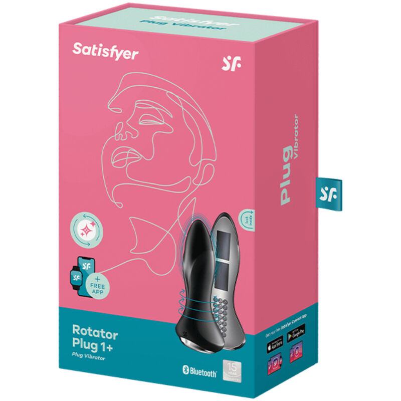 SATISFYER - ROTATOR PLUG 1+ VIBRANTE PLUG APP ROSSO