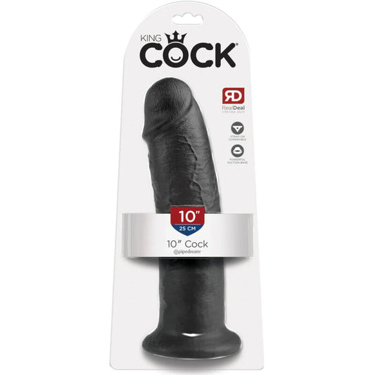 KING COCK - 10 DILDO NERI 25 CM