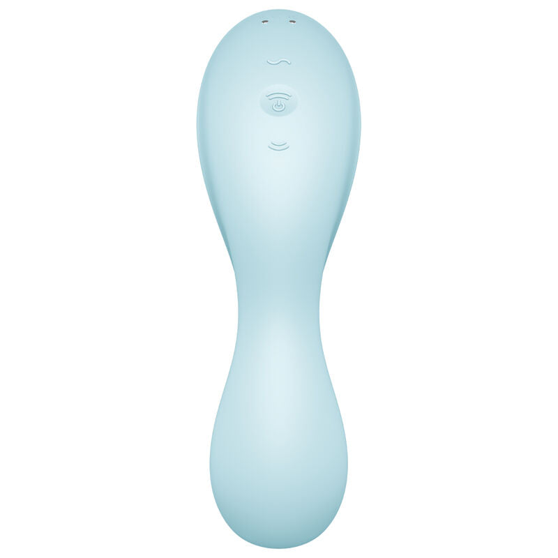 SATISFYER - CURVY TRINITY 5 AIR PULSE STIMULATOR &amp; VIBRATOR APP WEISS