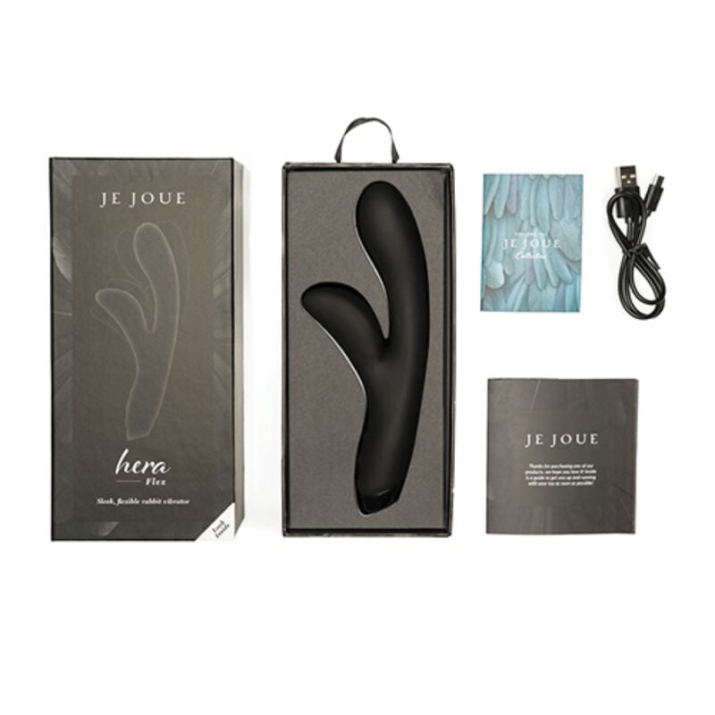 JE JOUE - VIBRATORE HERA FLEX RABBIT - NERO