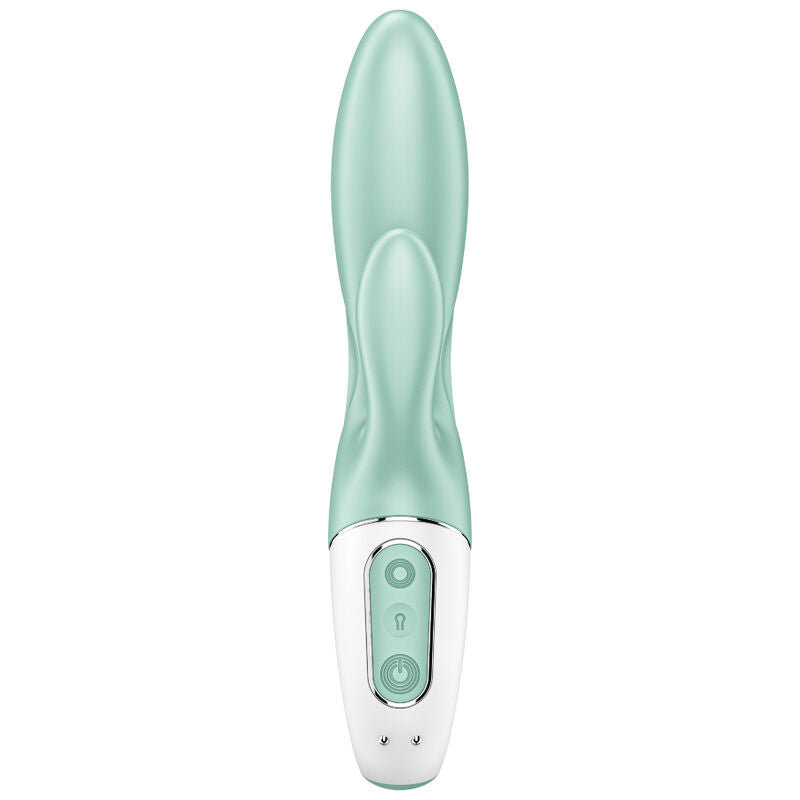 SATISFYER - AIR PUMP BUNNY 5+ VIBRATORE GONFIABILE CONIGLIO APP VERDE