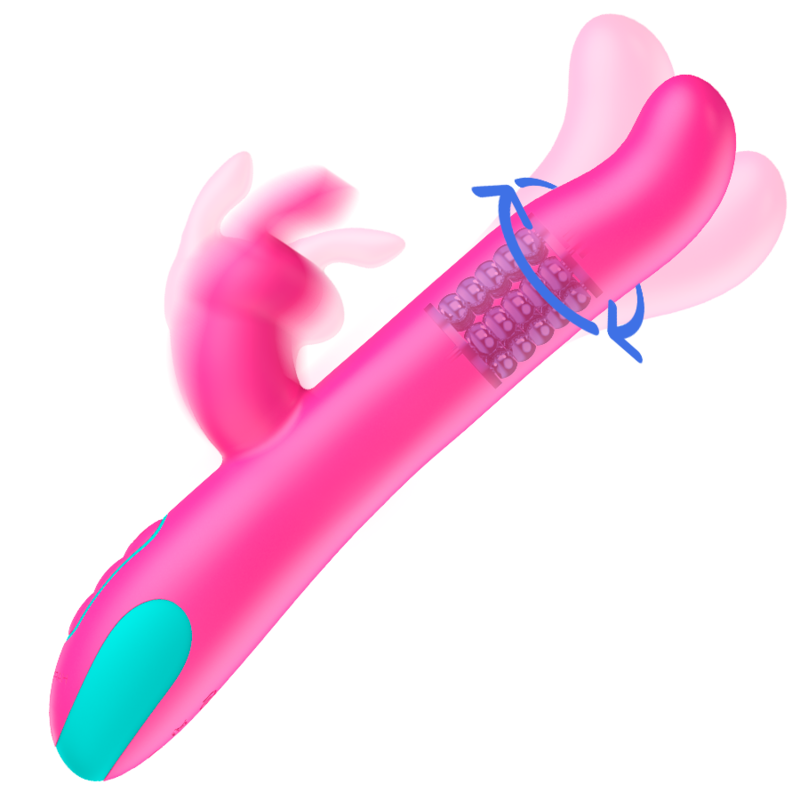 HAPPY LOKY - PLUTO RABBIT VIBRATOR &amp; ROTATOR WATCHME WIRELESS TECHNOLOGIE KOMPATIBEL