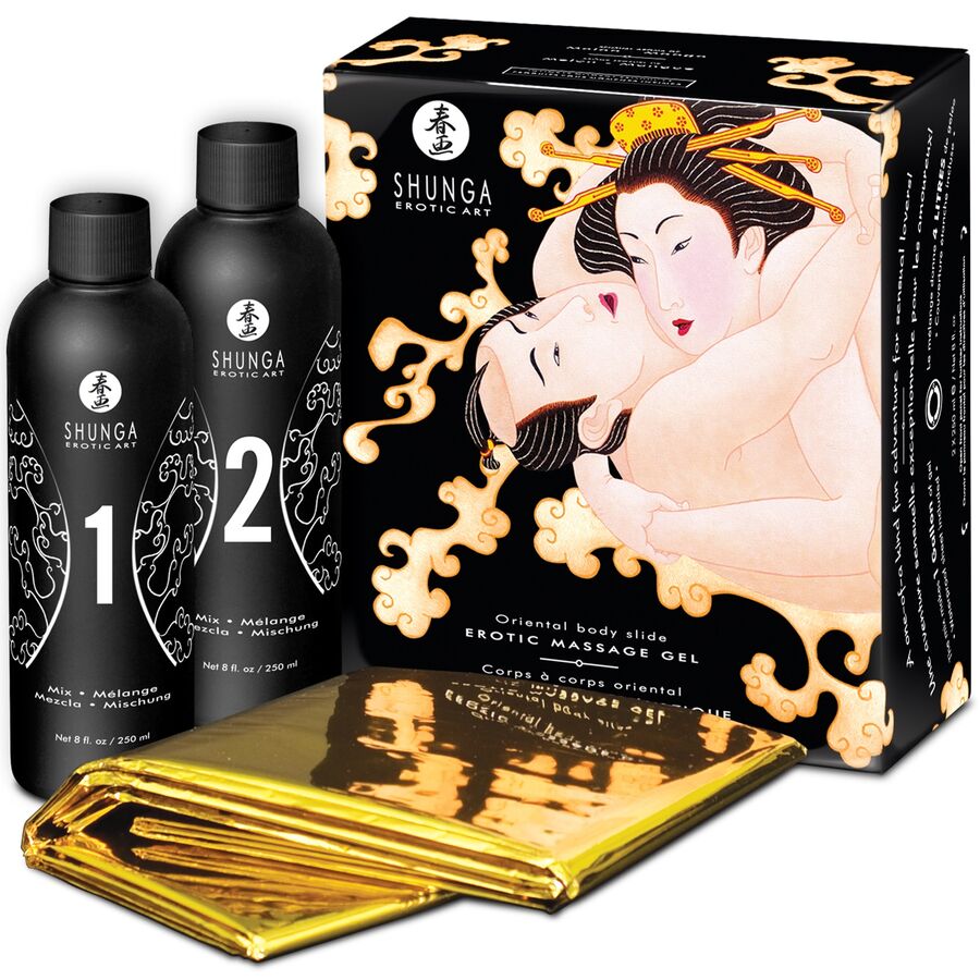 SHUNGA - GEL MASSAGGIO CORPO A CORPO EROTICO ORIENTALE MELONE MANGO 