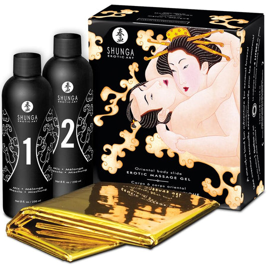 SHUNGA - GEL MASSAGGIO CORPO A CORPO EROTICO ORIENTALE MELONE MANGO 