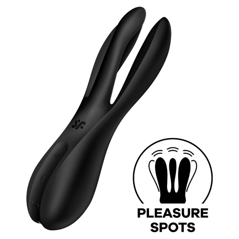 SATISFYER - DREIER 2 VIBRATOR SCHWARZ