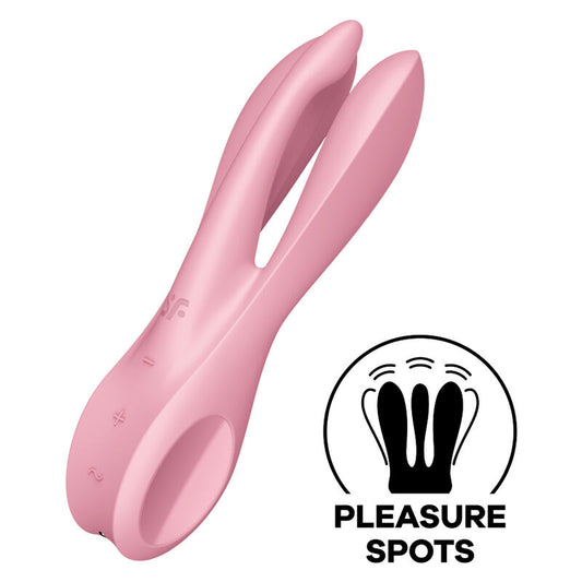 SATISFYER - VIBRATORE A TRE 1 BLU