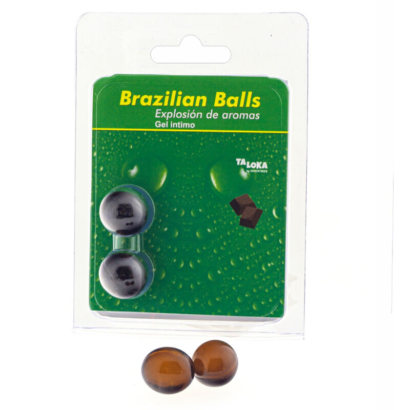 TALOKA - 2 BRASILIANISCHE KUGELN SCHOKOLADE INTIMGEL