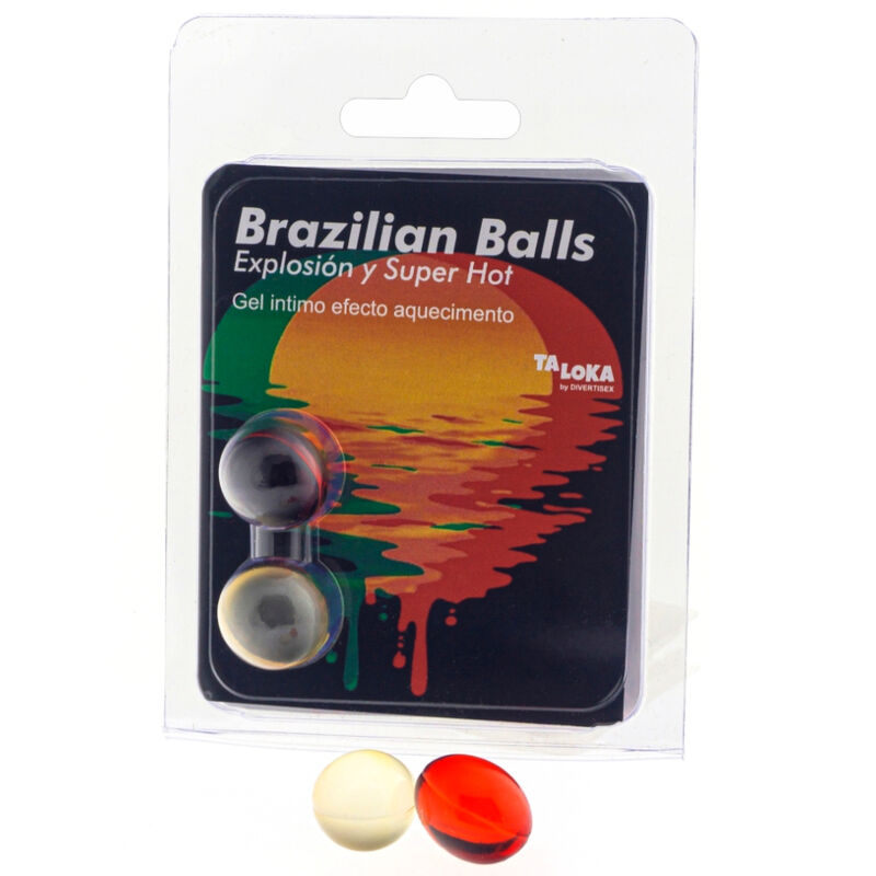 TALOKA - 2 BRAZILIAN BALLS SUPER HOT EFFECT EXCITING GEL