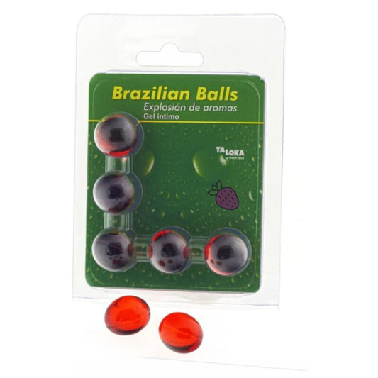 TALOKA - 5 PALLINE BRASILIANE GEL INTIMO FRAGOLA