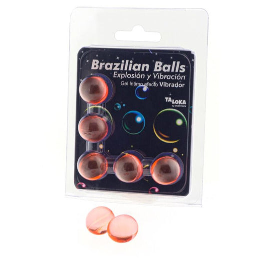 TALOKA - 5 PALLINE BRASILIANE GEL EFFETTO VIBRANTE ECCITANTE