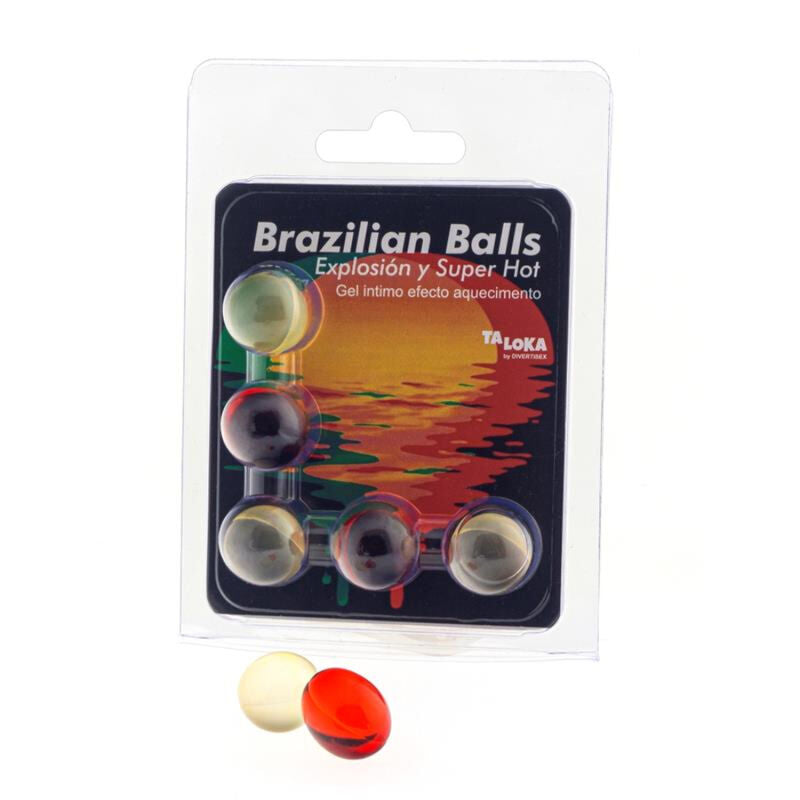 TALOKA - 5 PALLINE BRASILIANE GEL ECCITANTE EFFETTO SUPER HOT