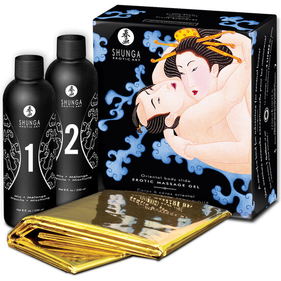 SHUNGA - ORIENTALISCHES BODY TO BODY EROTISCHES MASSAGEGEL MIT EXOTISCHEN FRÜCHTEN 