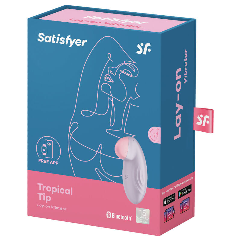 SATISFYER - TROPICAL TIP AUFLEGEVIBRATOR BLAU