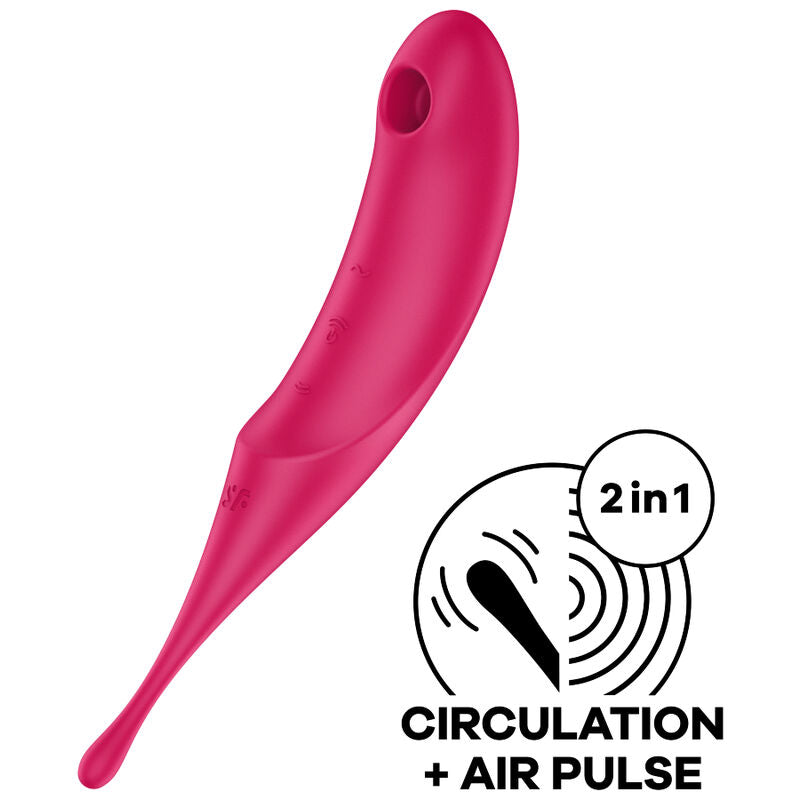 SATISFYER - TWIRLING PRO AIR PULSE STIMULATOR &amp; VIBRATOR ROT