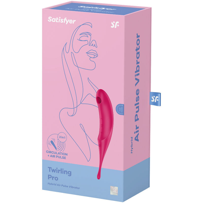 SATISFYER - TWIRLING PRO AIR PULSE STIMOLATORE E VIBRATORE ROSSO