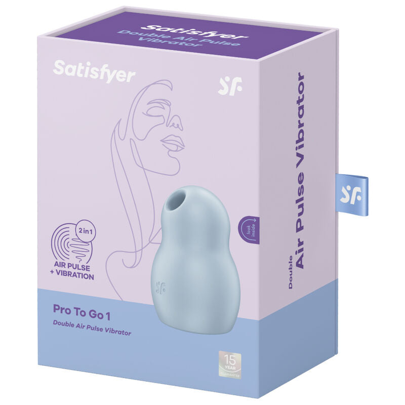 SATISFYER - PRO TO GO 1 DOPPIO STIMOLATORE E VIBRATORE AIR PULSE ROSSO