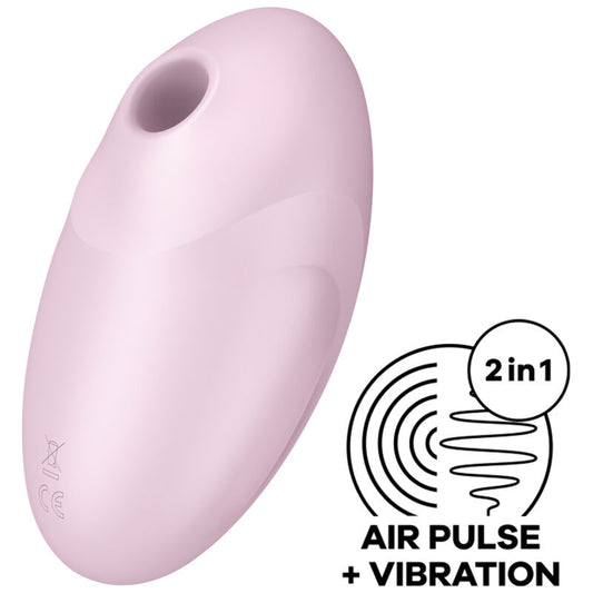 SATISFYER - VULVA LOVER 3 AIR PULSE STIMULATOR & VIBRATOR BLACK