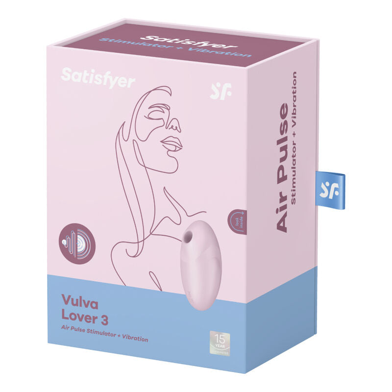 SATISFYER - VULVA LOVER 3 STIMOLATORE E VIBRATORE A IMPULSI D'ARIA NERO