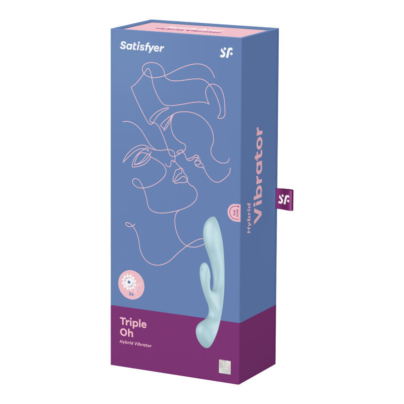 SATISFYER - TRIPLE OH IBRIDO VIBRAZIONE ROSA