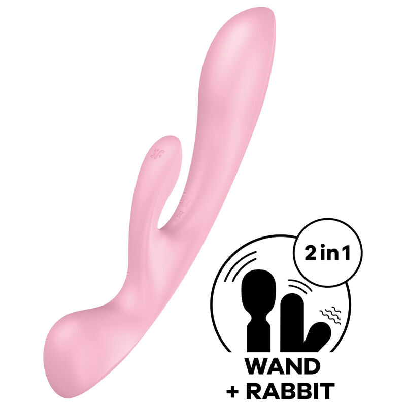 SATISFYER - TRIPLE OH IBRIDO VIBRAZIONE ROSA