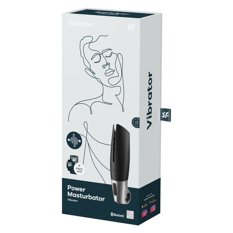 SATISFYER - MASTURBATORE POTENTE NERO