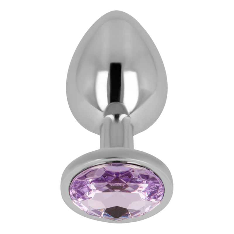 OHMAMA - ANAL PLUG MIT VIOLETTEM KRISTALL 8 CM