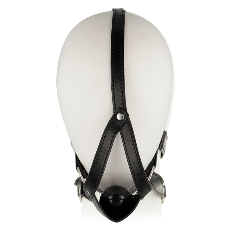 OHMAMA HEAD HARNESS WITH MUZZLE COVER BALL GAG