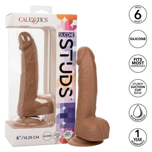 CALEXOTICS - BORCHIE SILICONE 15,24 CM MARRONE