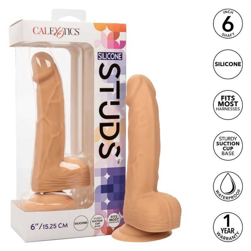 CALEXOTICS - BORCHIE SILICONE 15,24 CM PELLE