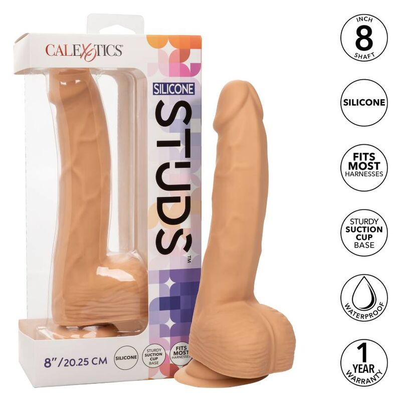 CALEXOTICS - BORCHIE SILICONE 20,32 CM PELLE