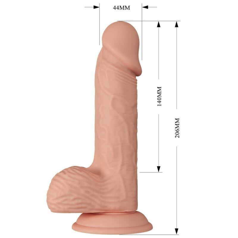 BAILE - BELLISSIMO INCONTRO CATOBLEPAS DILDO REALISTICO FLESSIBILE 20,6 CM NATURALE