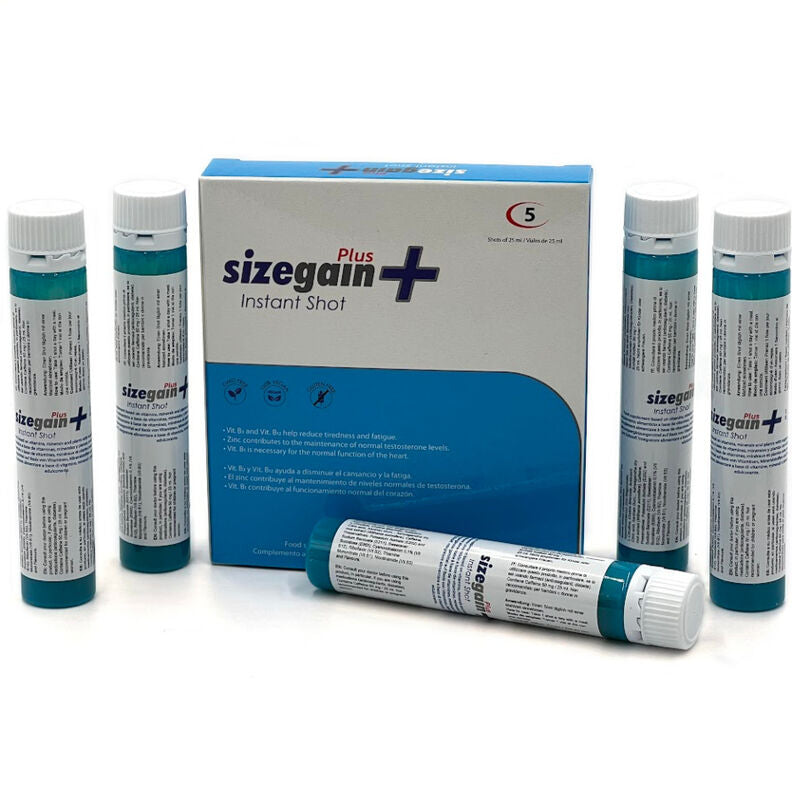 500 COSMETICI -SIZEGAIN PLUS INSTANT SHOT ENERGIZER MASCHILE 5 UNITÀ