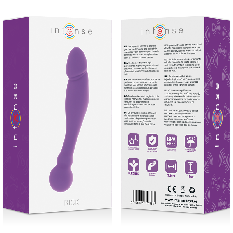 INTENSO - SILICONE RICK DUAL LILLA