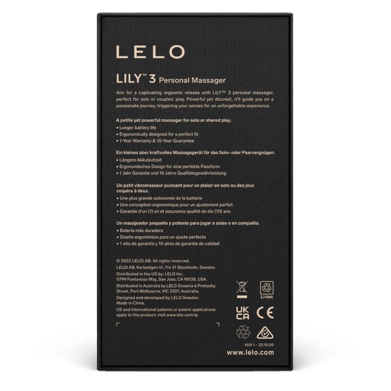 LELO - LILY 3 MASSAGGIATORE PERSONALE - VERDE ACQUA