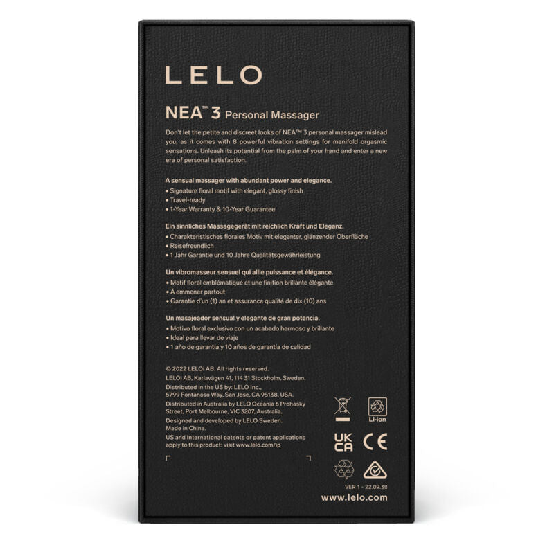 LELO - NEA 3 PERSONAL MASSAGER SCHWARZ