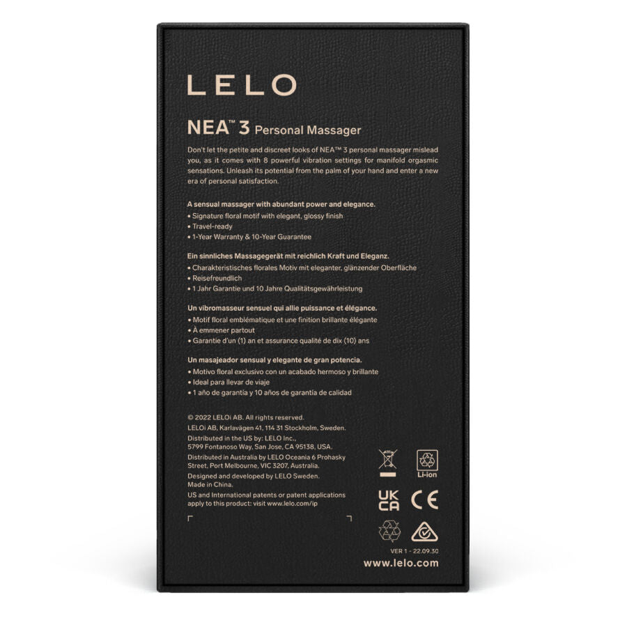 LELO - NEA 3 PERSONAL MASSAGER SCHWARZ