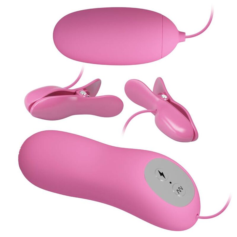 PRETTY LOVE - TWEEZERS WITH VIBRATION AND PINK ELETROSHOCK