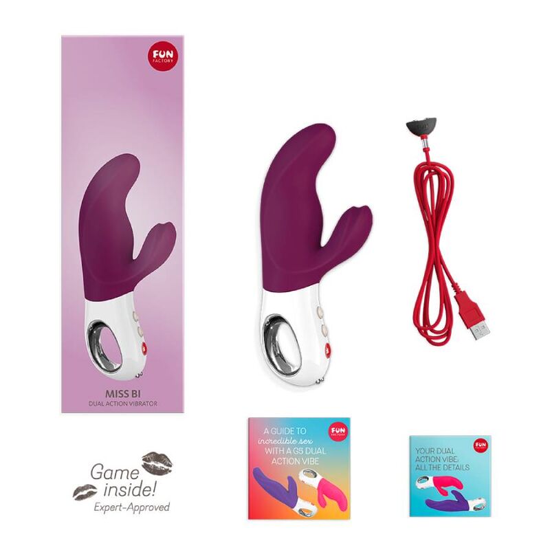 FUN FACTORY - MISS BI DUAL VIBRATORE UVA BIANCO