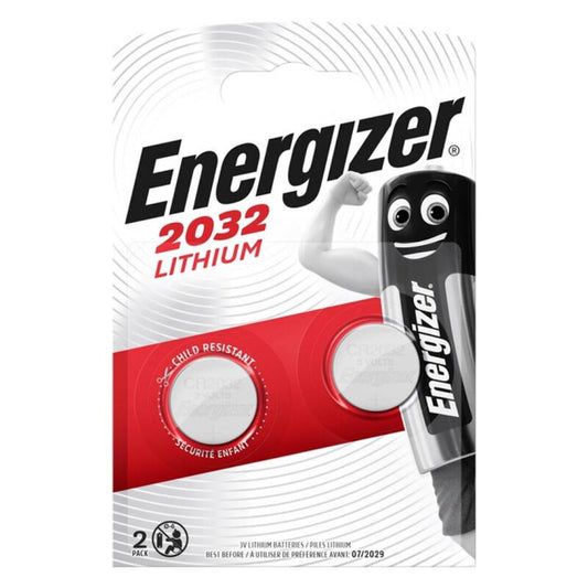 ENERGIZER - BATTERIA AL LITIO A BOTTONE CR2032 3V 2 UNITÀ