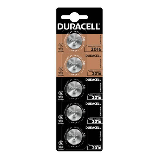 DURACELL - KNOPFBATTERIE LITIO CR2016 3V 5 EINHEIT