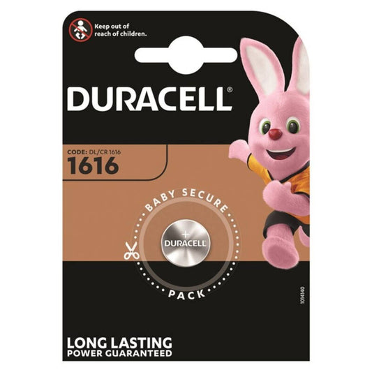 DURACELL - BATTERIA A BOTTONE LITIO CR1616 3V 1 UNITÀ