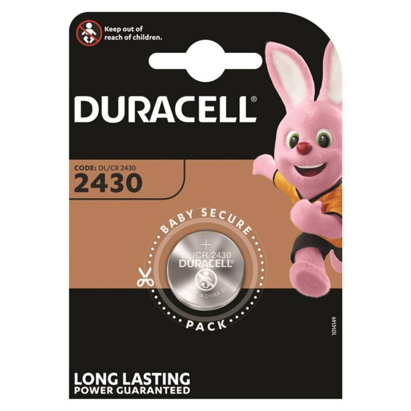 DURACELL - BUTTON BATTERY LITIO CR2430 3V 1 UNIT