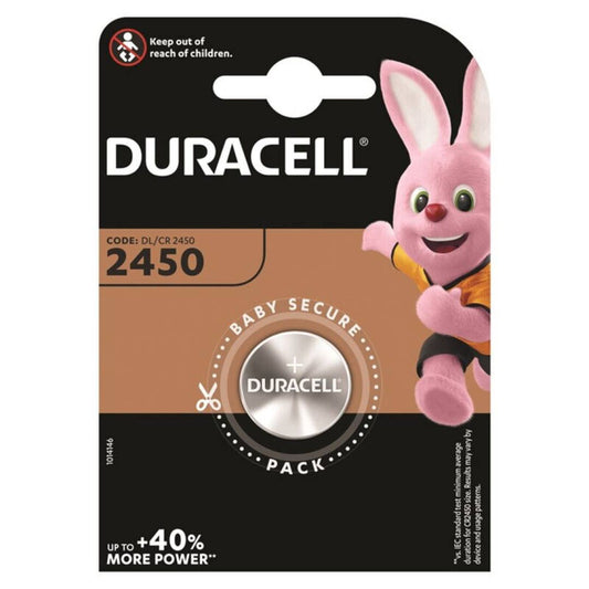 DURACELL - BATTERIA A BOTTONE LITIO CR2450 3V 1 UNITÀ