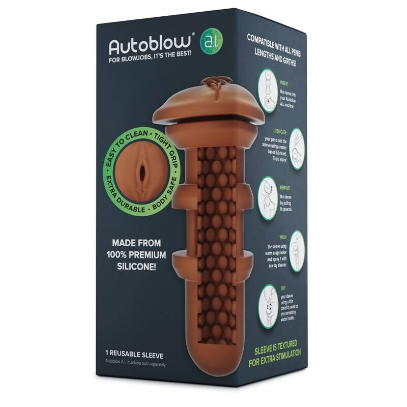 AUTOBLOW - MANICA VAGINA AI MARRONE